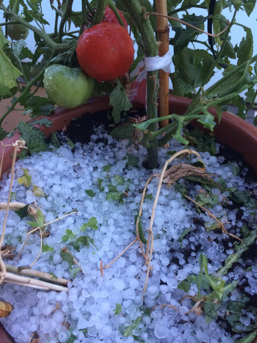 Madrugada de fuertes granizadas en gran parte de Catalunya