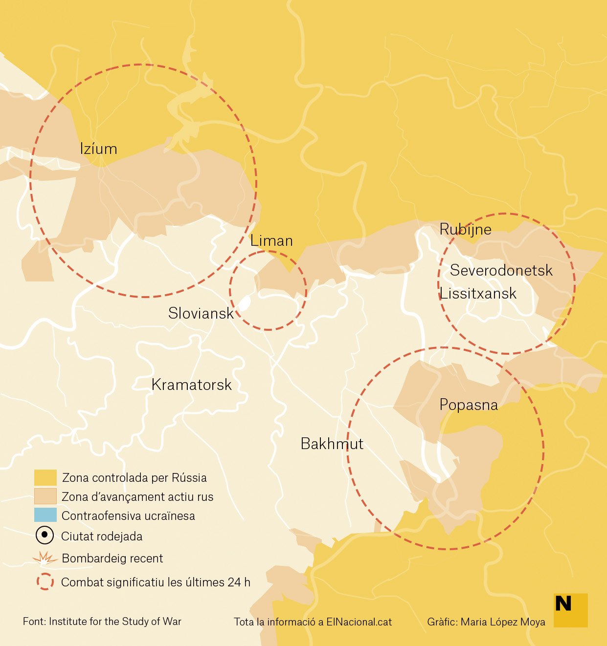 Mapa Ucraïna Donbas 7 juny cat Maria López Moya Mapa Ucraïna Donbas 7 juny cat Maria López Moya