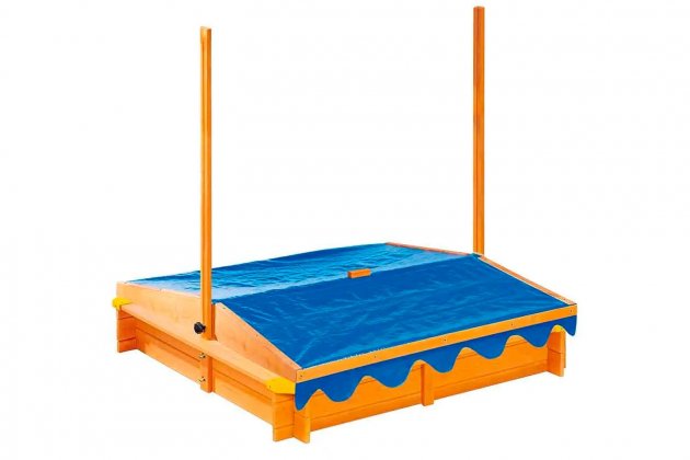 Arenero de madera con techo de Playtive Arenero de madera con techo de Playtive