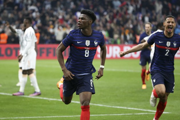 Aurelien Tchouameni celebra gol Francia Saliba Europa Press