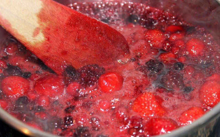 confit danec salsa fruits vermells pas2