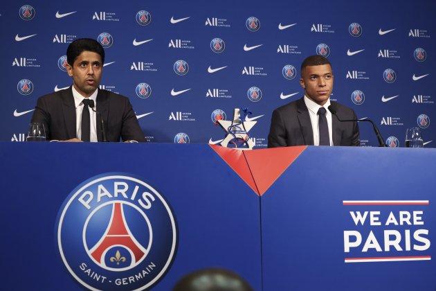 Nasser Al Khelaifi Kylian Mbappe PSG Europa Press Nasser Al Khelaifi Kylian Mbappe PSG Europa Press