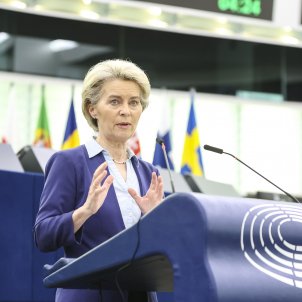 La presidenta de la Comisión Europea, Ursula von der Leyen   Parlamento Europeo