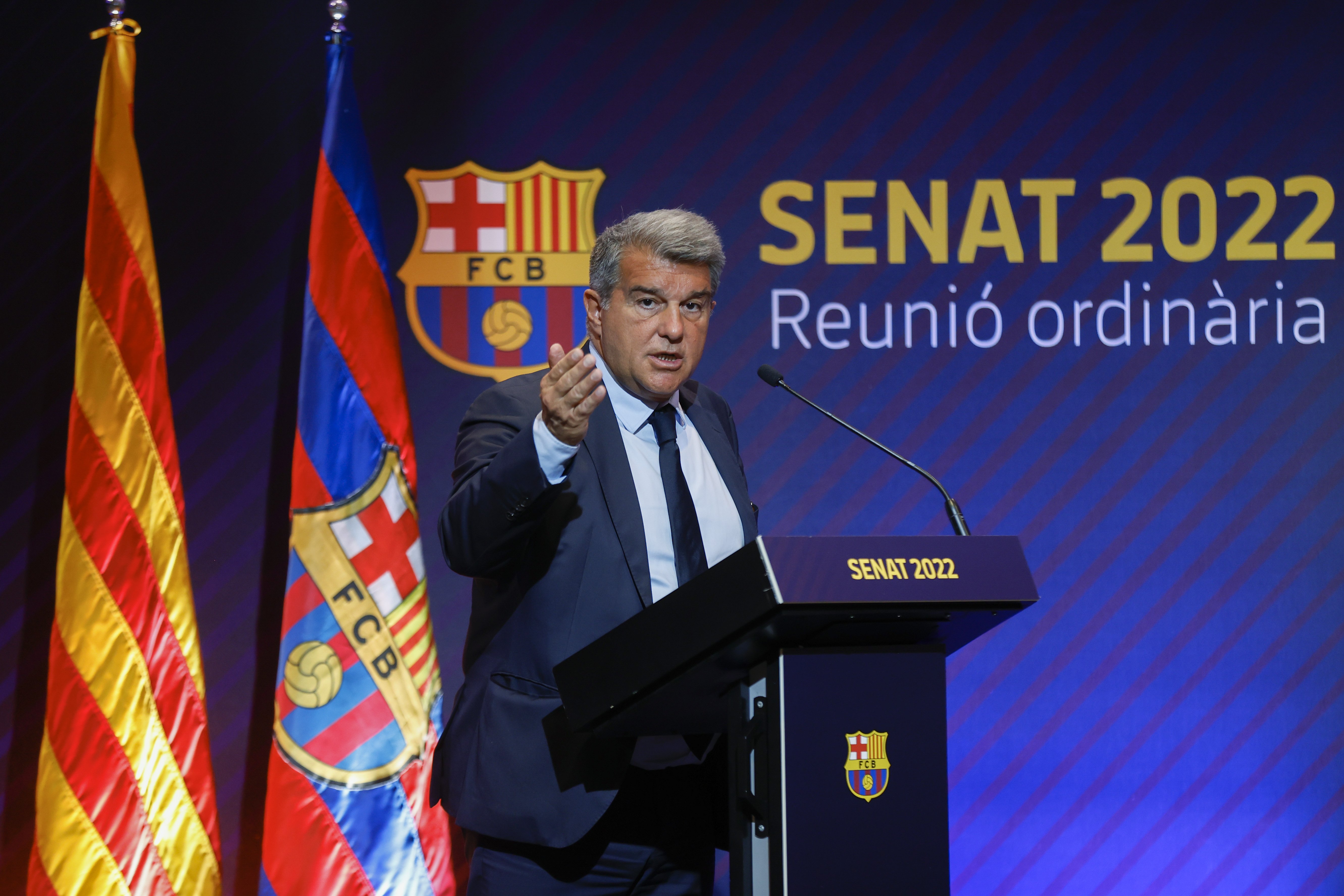 Joan Laporta: "El proyecto de la Superliga europea sigue su curso"