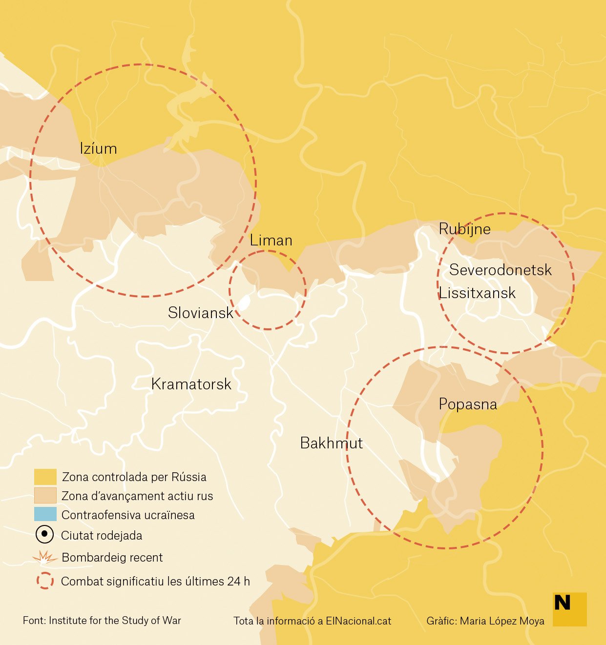 Mapa Ucraïna Donbas 8 juny cat Maria López Moya Mapa Ucraïna Donbas 8 juny cat Maria López Moya
