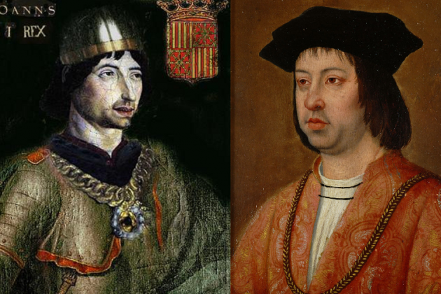 Representación coetánea de Juan II y de Fernando II (esposo e hijo de Joana Enriquez). Fuente Ministerio de Cultura y Kunsthistorisches Museum Viena Representación coetánea de Juan II y de Fernando II (esposo e hijo de Joana Enriquez). Fuente Ministerio de Cultura y Kunsthistorisches Museum Viena