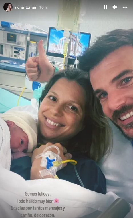 Núria Tomás nacimiento segundo hijo marido Agus Instagram