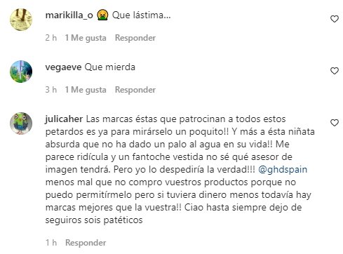 comentarios Victoria Federica  2 Insta