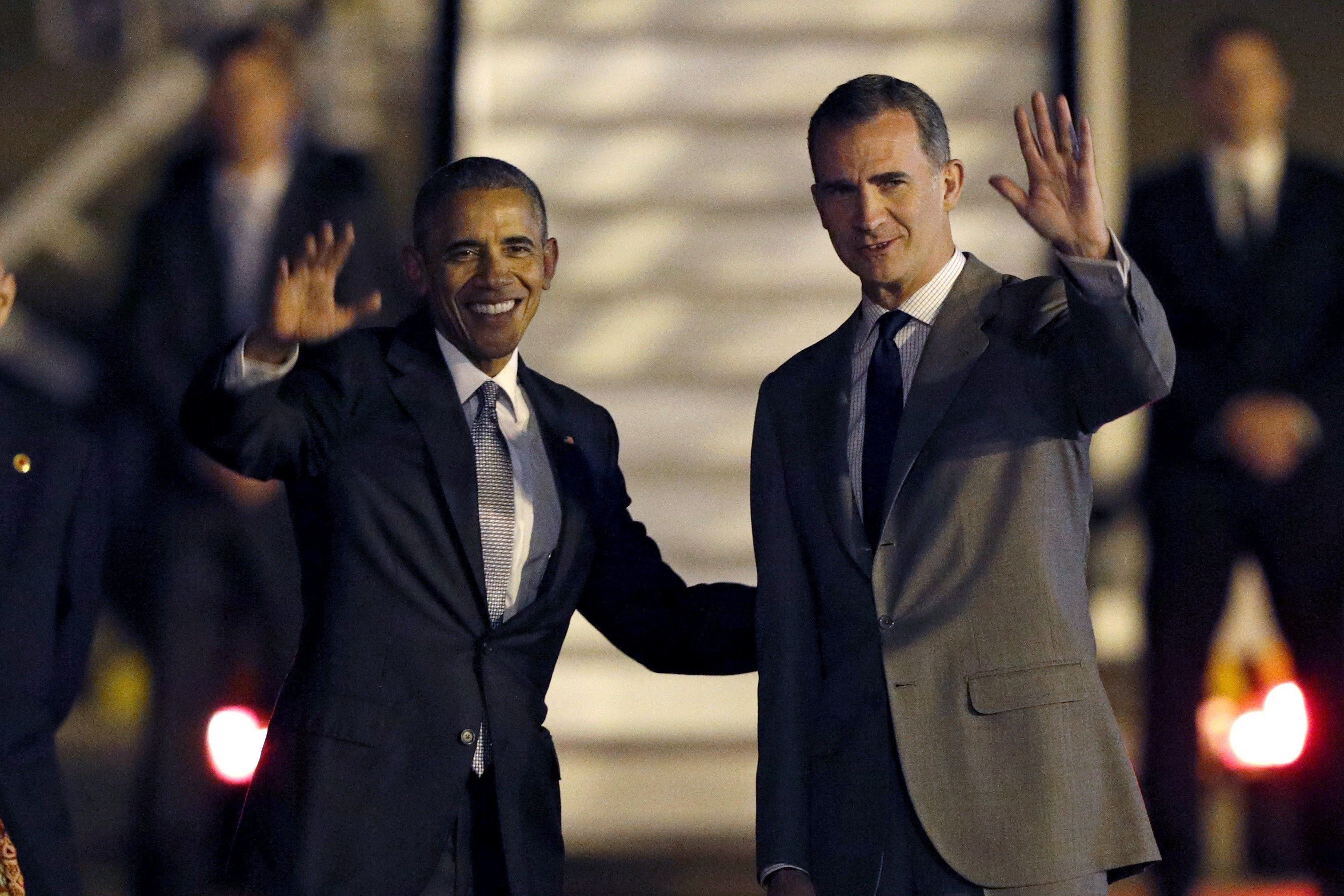 Arranca la visita acortada de Obama a España