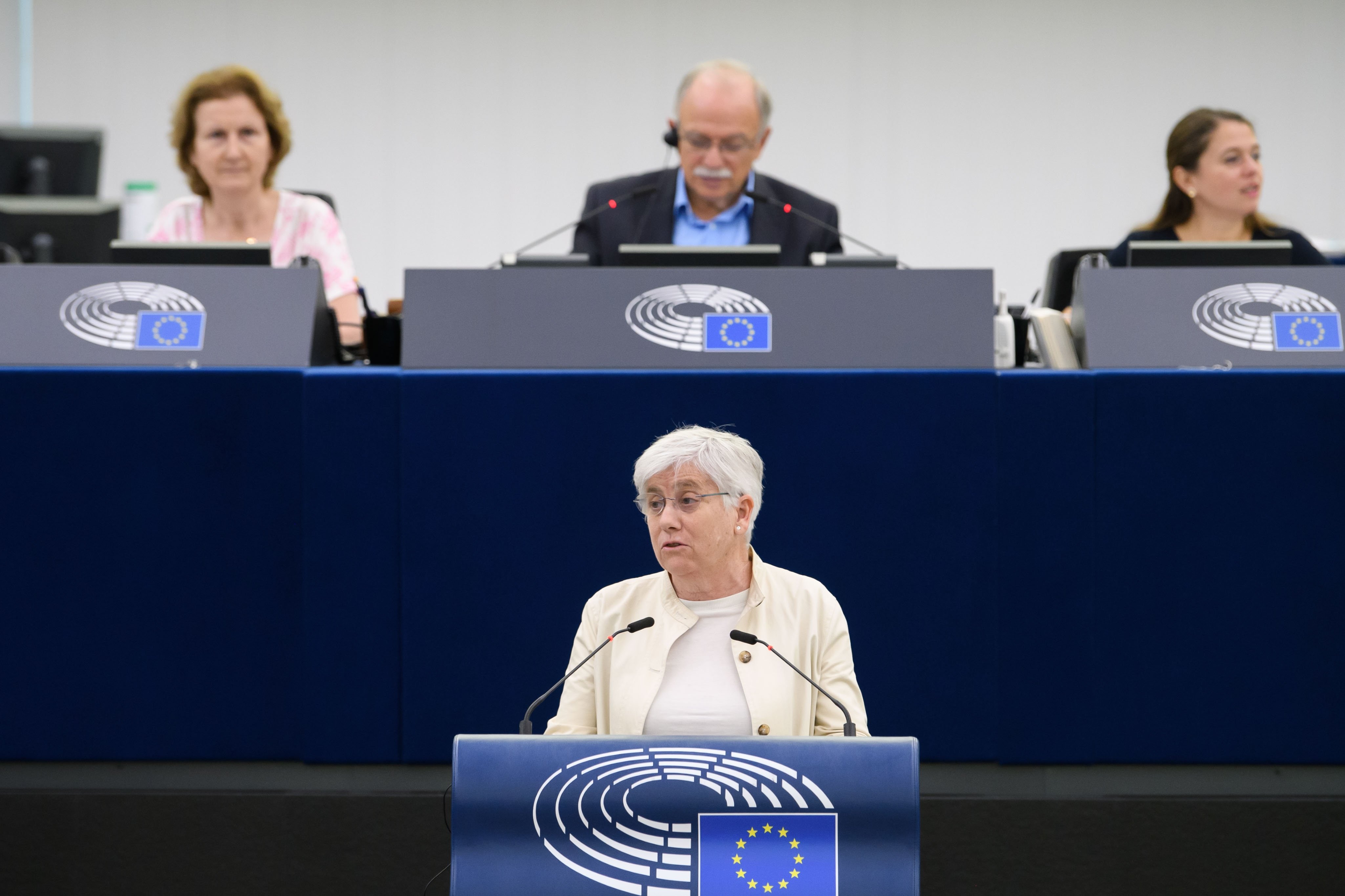 La eurodiputada de Junts Clara Ponsatí en el Parlamento Europeo   PE