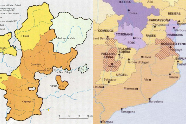 Mapas del vizcondado de Castellbó y de los condados catalanes y occitanos a caballo entre los siglos XII y XIII. Font Enciclopedia Mapas del vizcondado de Castellbó y de los condados catalanes y occitanos a caballo entre los siglos XII y XIII. Font Enciclopedia