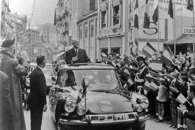 El presidente de Gaulle en Escaldes i Engordany (1967). Fuente Archivo Comunal de Tolosa de Languedoc