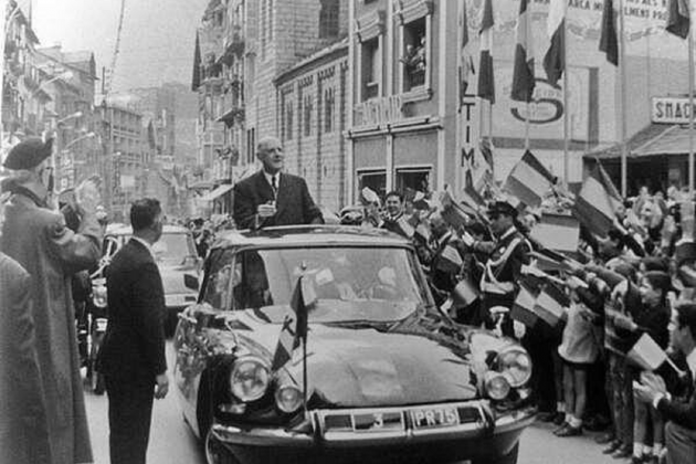 El president de Gaulle a Escaldes i Engordany (1967). Font Arxiu Comunal de Tolosa de Llenguadoc