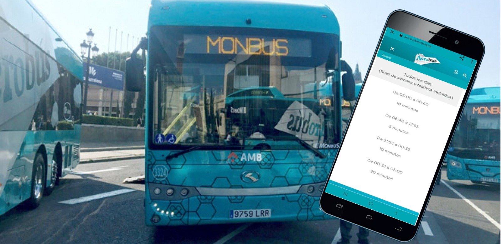 Monbus incumple con el compromiso de informar sobre el horario del Aerobús en tiempo real