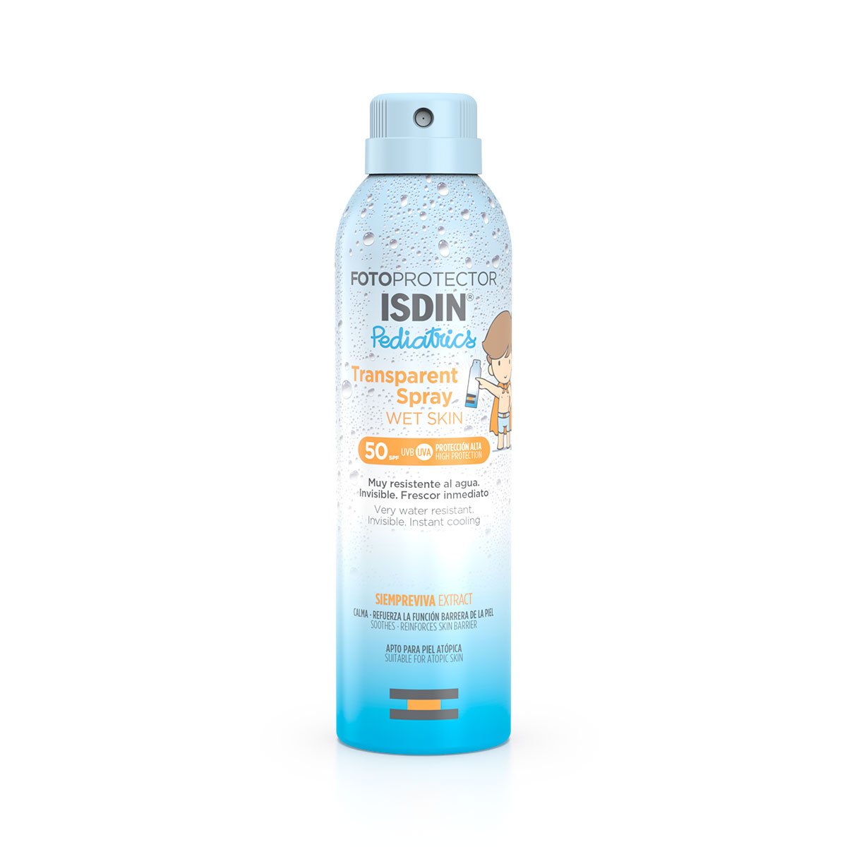 ISDIN Transparent Spray Wet Skin Pediatrics SPF 50