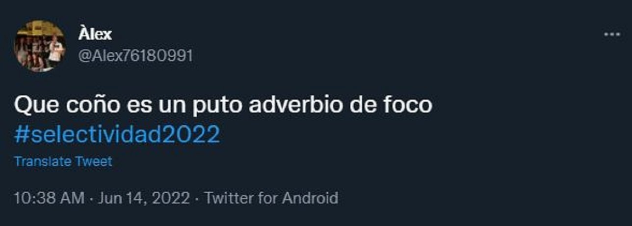 Adverbio foco selectividad 2022 castellano Adverbio foco selectividad 2022 castellano