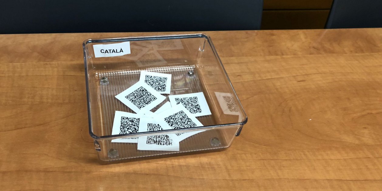 Codi QR Català proves accés universitat / Foto: Abel Degà Codi QR Català proves accés universitat / Foto: Abel Degà