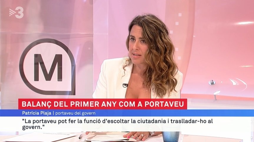 Patrícia Plaja, sobre la polèmica a TV3: "L'escot no m'incomodava; això, sí"