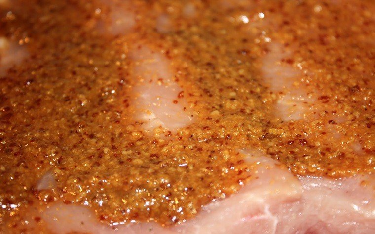 llom porc farcit mostassa salsa castanyes cava pas10