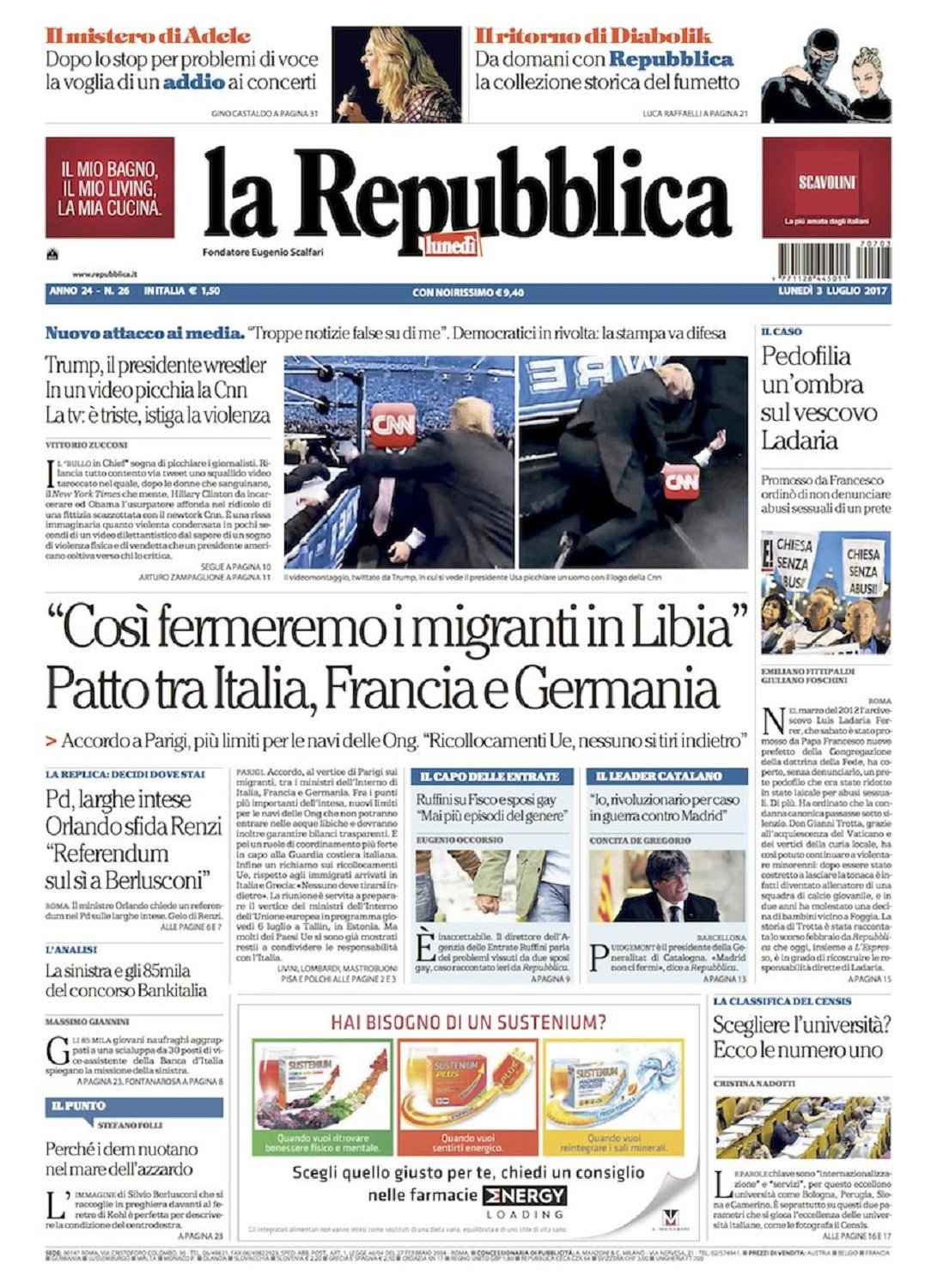 Puigdemont, en 'La Repubblica': "Madrid no nos parará"