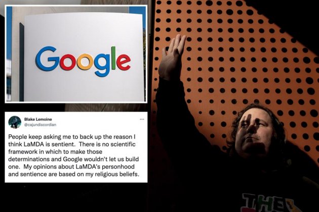 El ingeniero Blake Lemoine y su polémico tuit El ingeniero Blake Lemoine y su polémico tuit