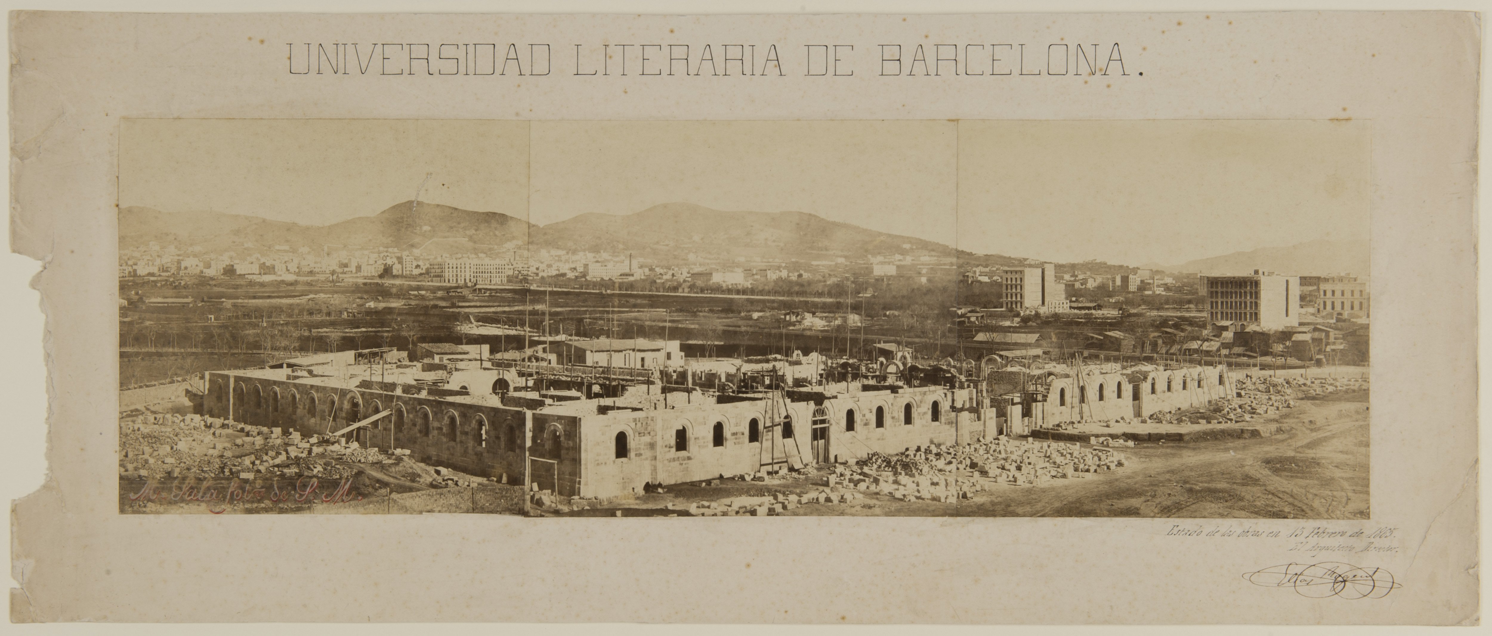 Construcció de l’Edifici Històric de la Universitat de Barcelona, 1865 / Foto: AFB - Marcos Sala Construcció de l’Edifici Històric de la Universitat de Barcelona, 1865 / Foto: AFB - Marcos Sala