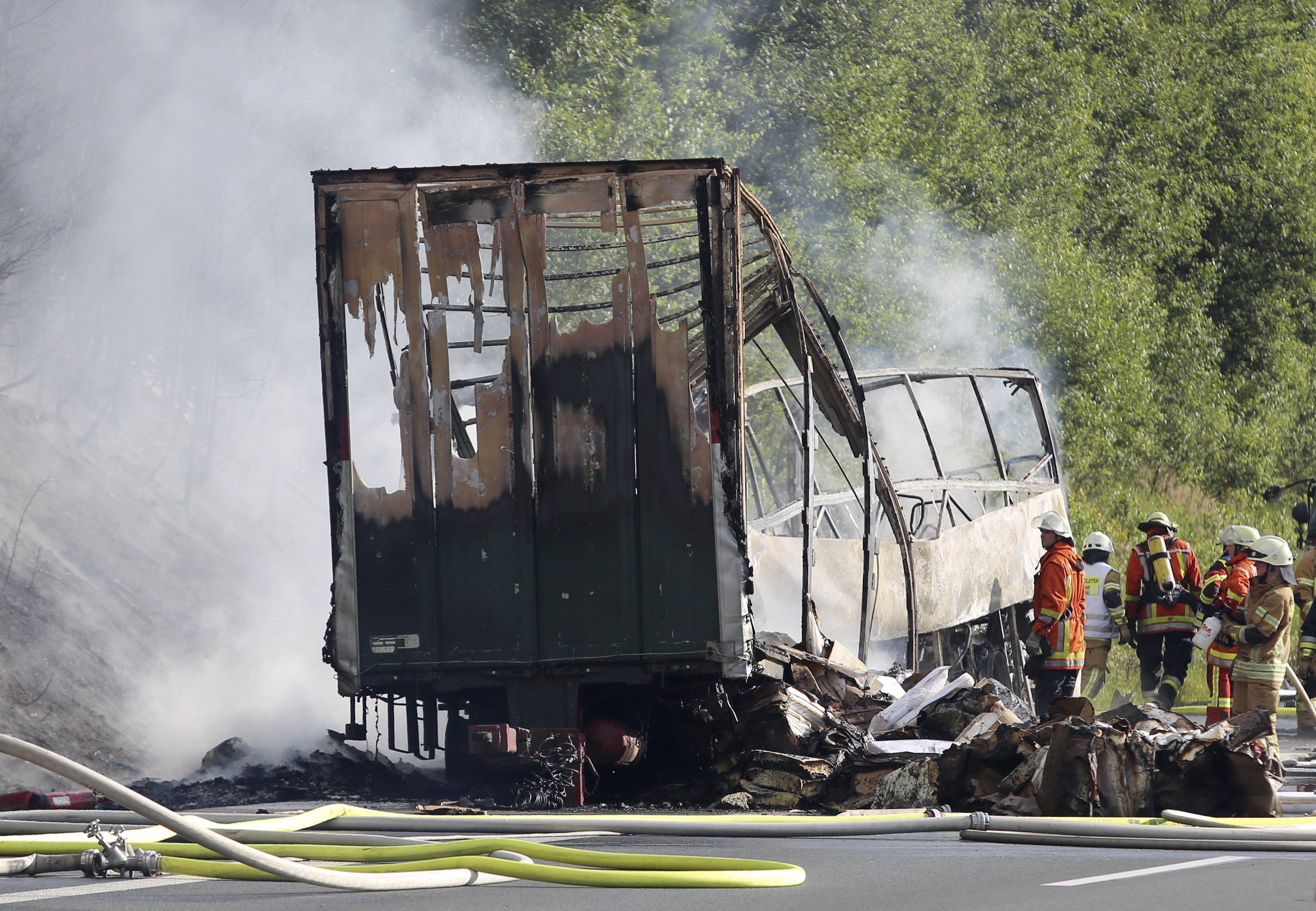 18 muertos en un accidente de autobús en Alemania
