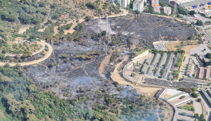 Incendi CanZam Santa Coloma Gramenet