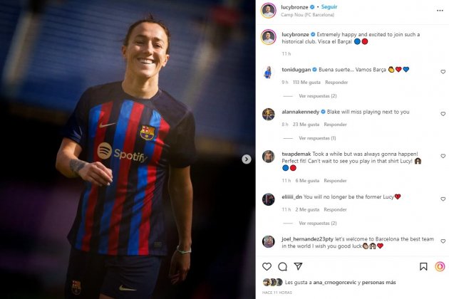 Lucy Bronze post @lucybronze Lucy Bronze post @lucybronze