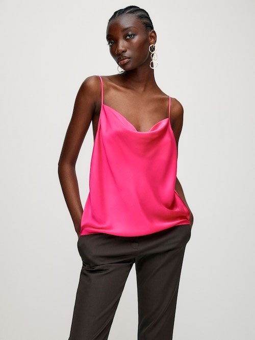 Top drapeado 100% seda1