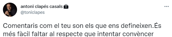 Toni Clapés Loles León catalán Twitter Toni Clapés Loles León catalán Twitter