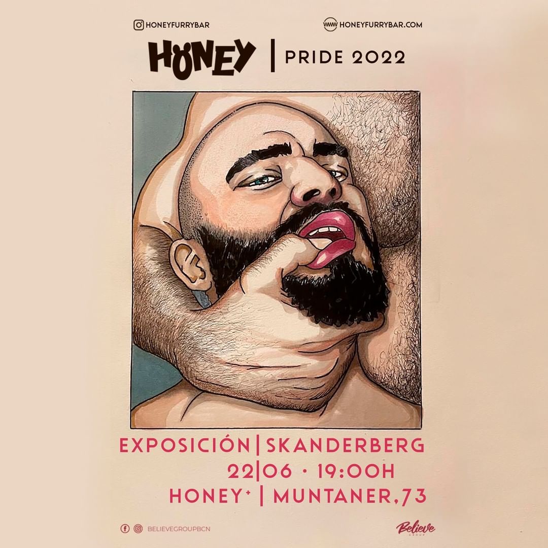 Exposició Skanderberg Pride Barcelona 2022 Honey Furry Bar