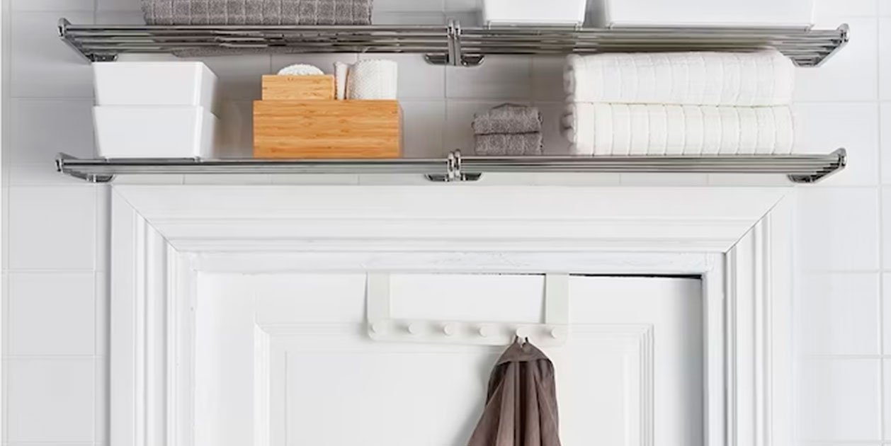 IKEA ENUDDEN Percha Sobre Puerta Blanca: 6 Ganchos Organizadores Para Baño, Dormitorio O Cocina (Fácil Instalación)