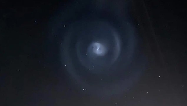 Espiral captada en el cielo