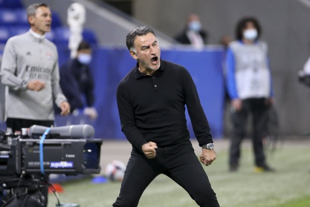 Christophe Galtier celebra gol PSG Europa Press