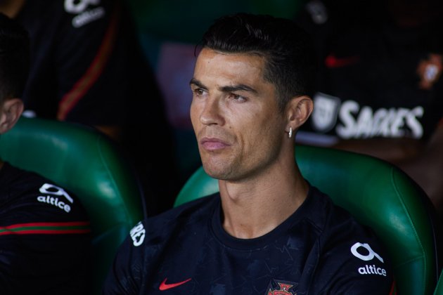 Cristiano Ronaldo serio banquillo Portugal Europa Press