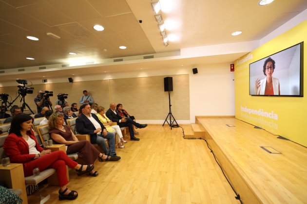 Cos Acte ERC amb Junqueras, Romeva, Marta Rovira, per l’any dels indults / Foto: Sergi Alcàzar
