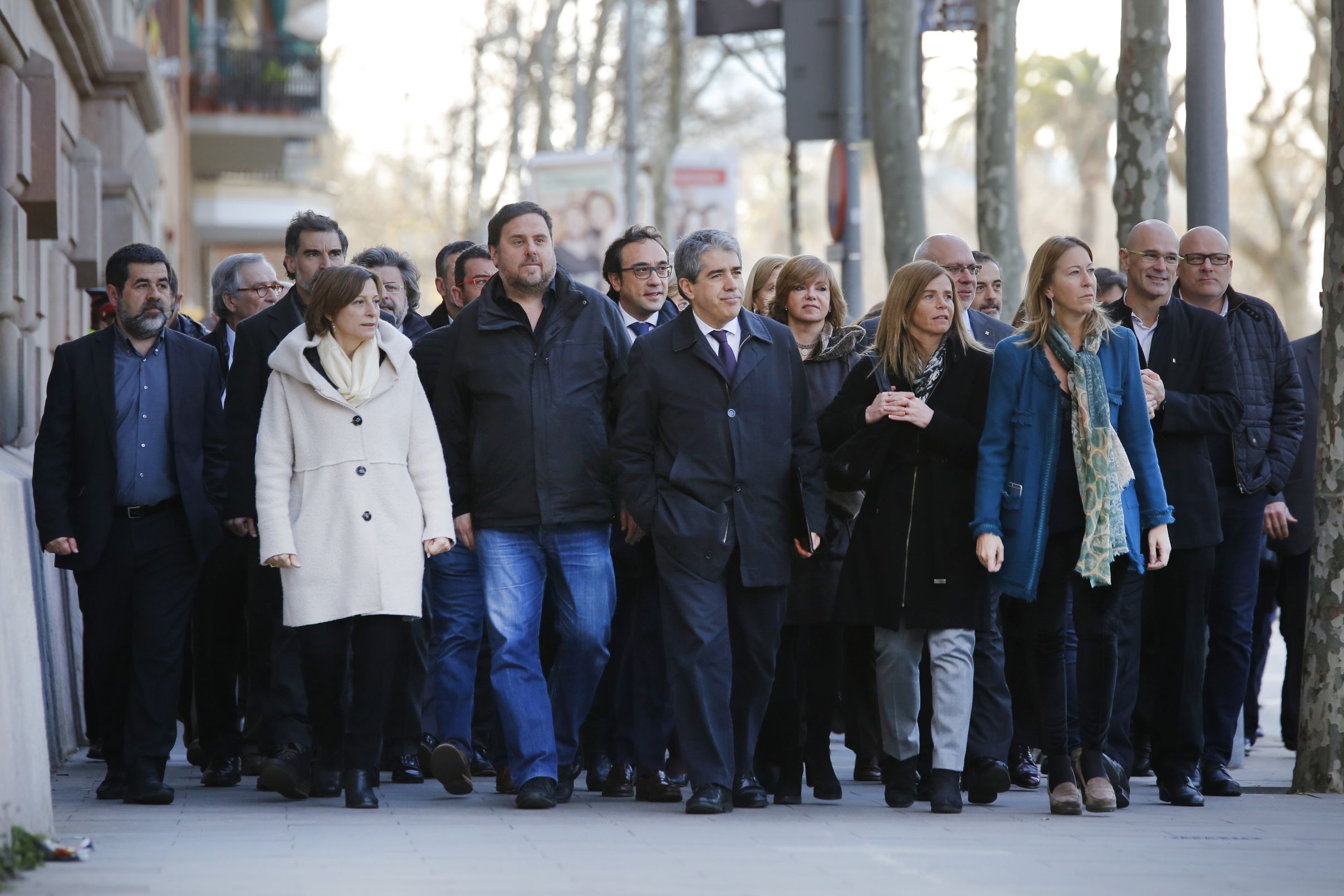 Desembarcament independentista a Madrid per acompanyar Homs al Suprem