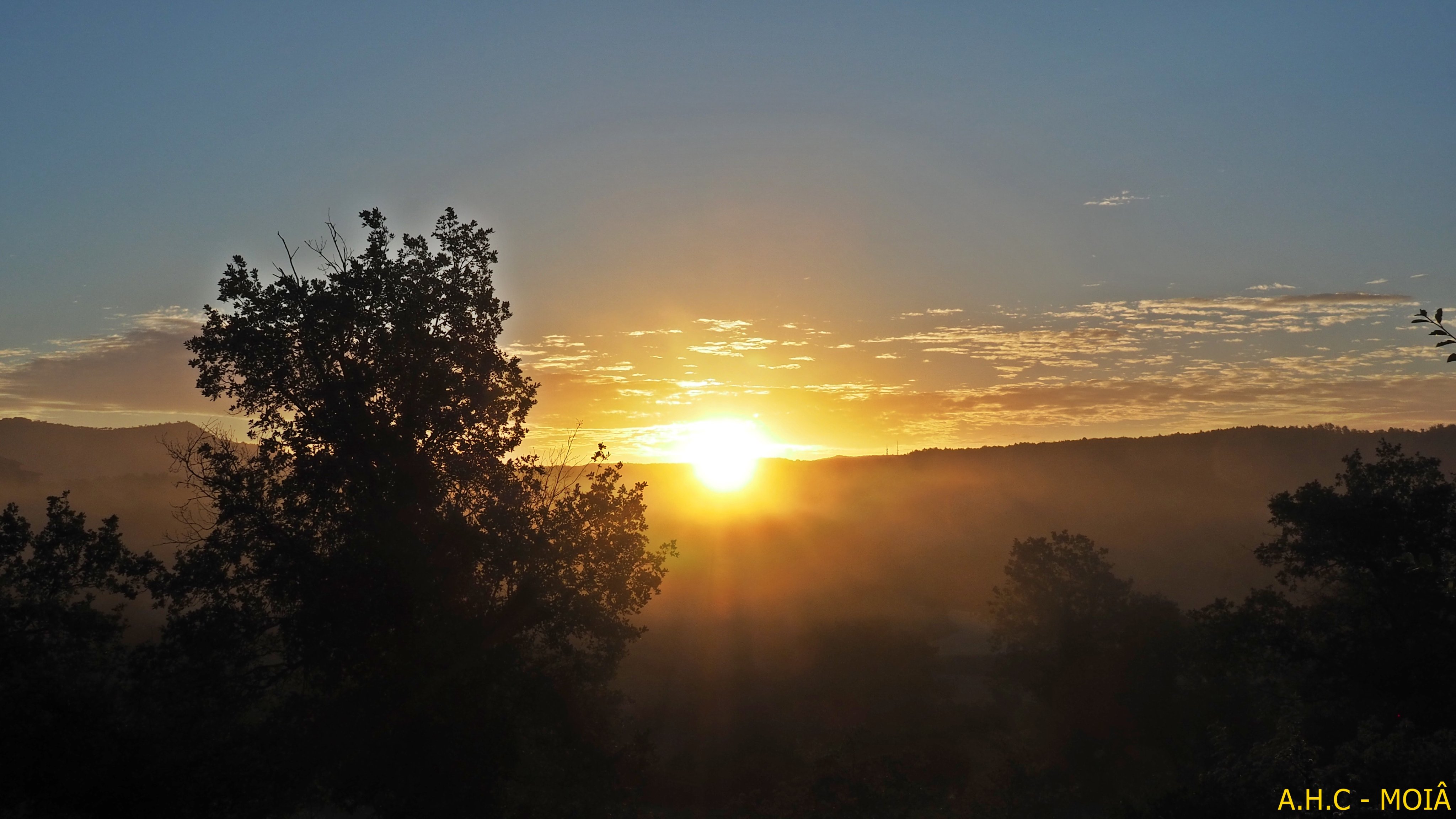 Salida de sol a Moià / Foto: MeteoAntoniMoià Twitter