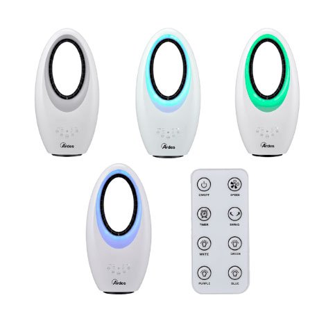 Ventilador de diseño con luz RGB Ventilador de diseño con luz RGB