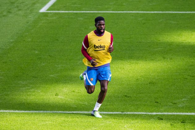 Umtiti entrenament Europa Press