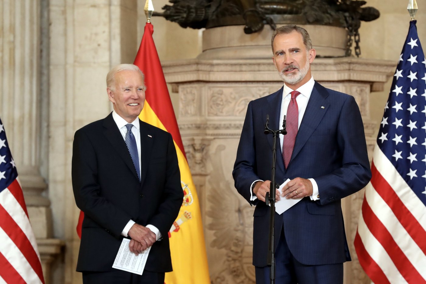 Biden bromea con Felipe VI: "Los EE.UU. no serían independientes sin la Casa Real"