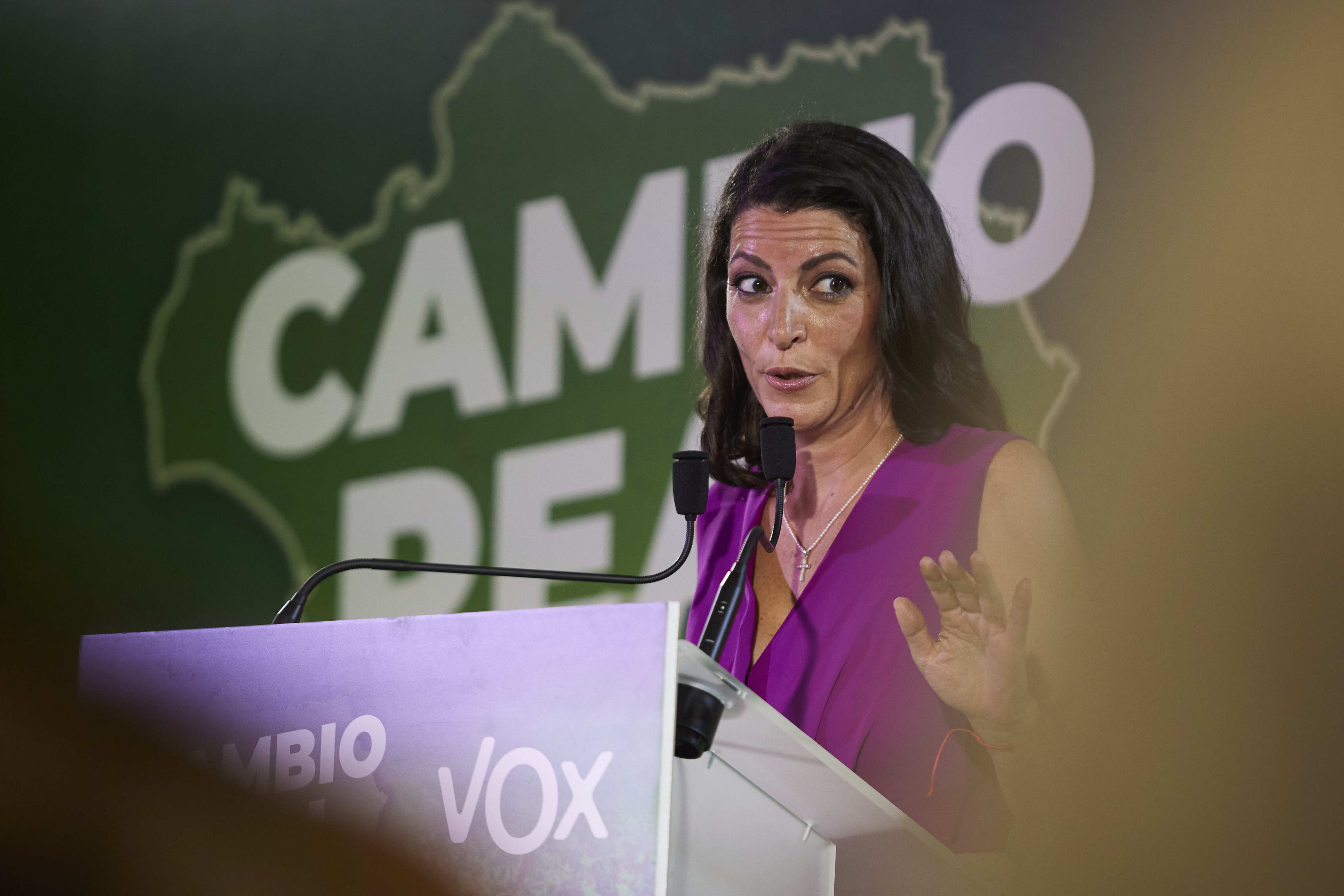 Macarena Olona quiere marcharse ya de Andalucía hacia Madrid, pero choca con Abascal