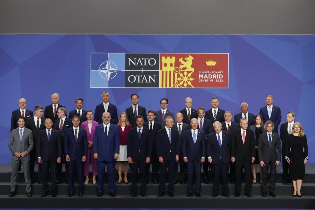 foto familia liders otan madrid cimera 2022 efe foto familia liders otan madrid cimera 2022 efe