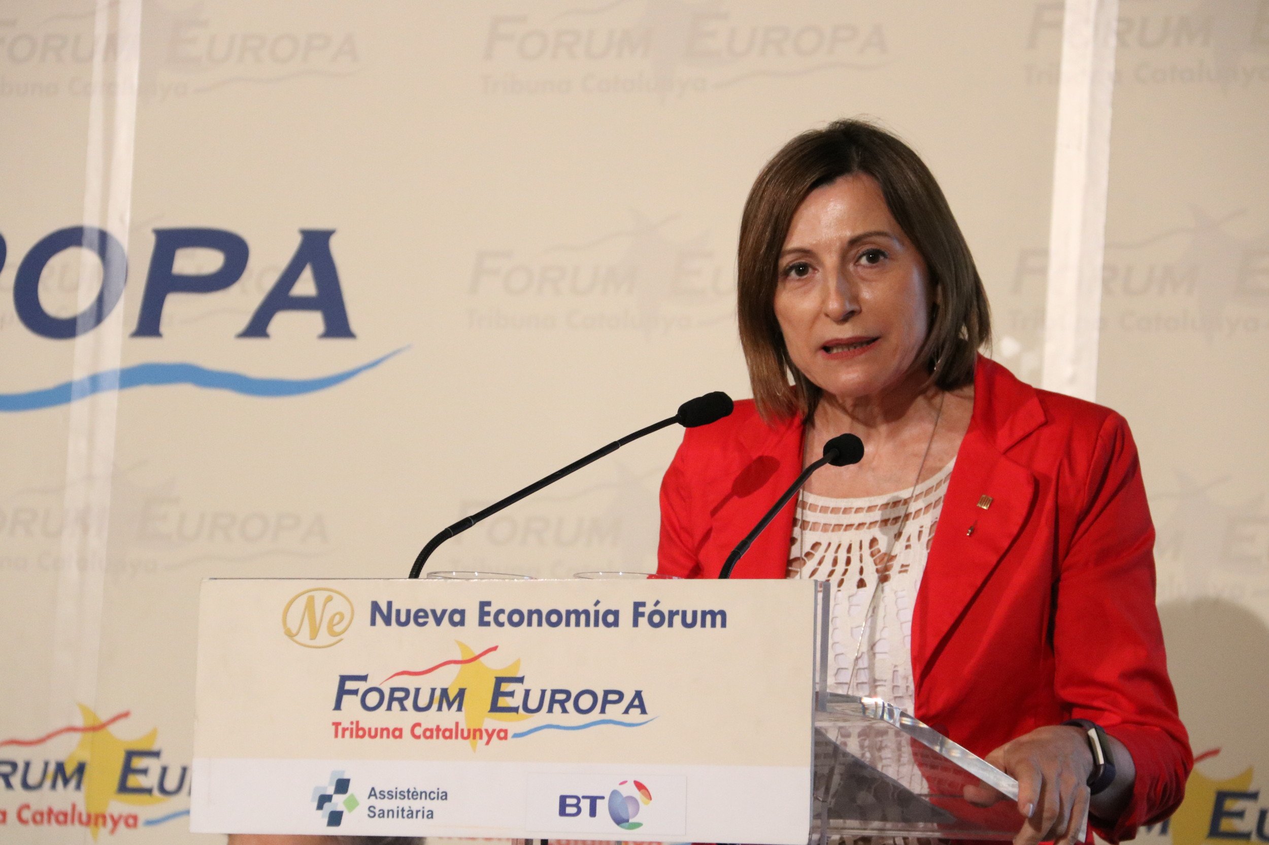 Forcadell avisa que el Parlament “defenderá su soberanía” si se aplica el 155