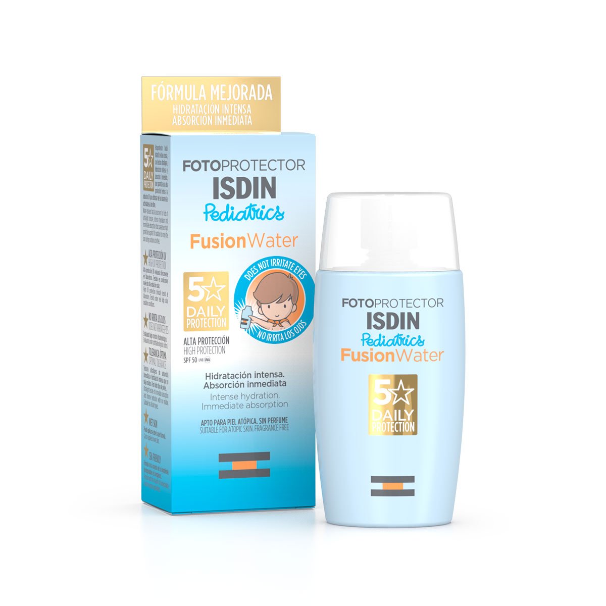 Fotoprotector ISDIN FusionWater Pediatrics SPF 50