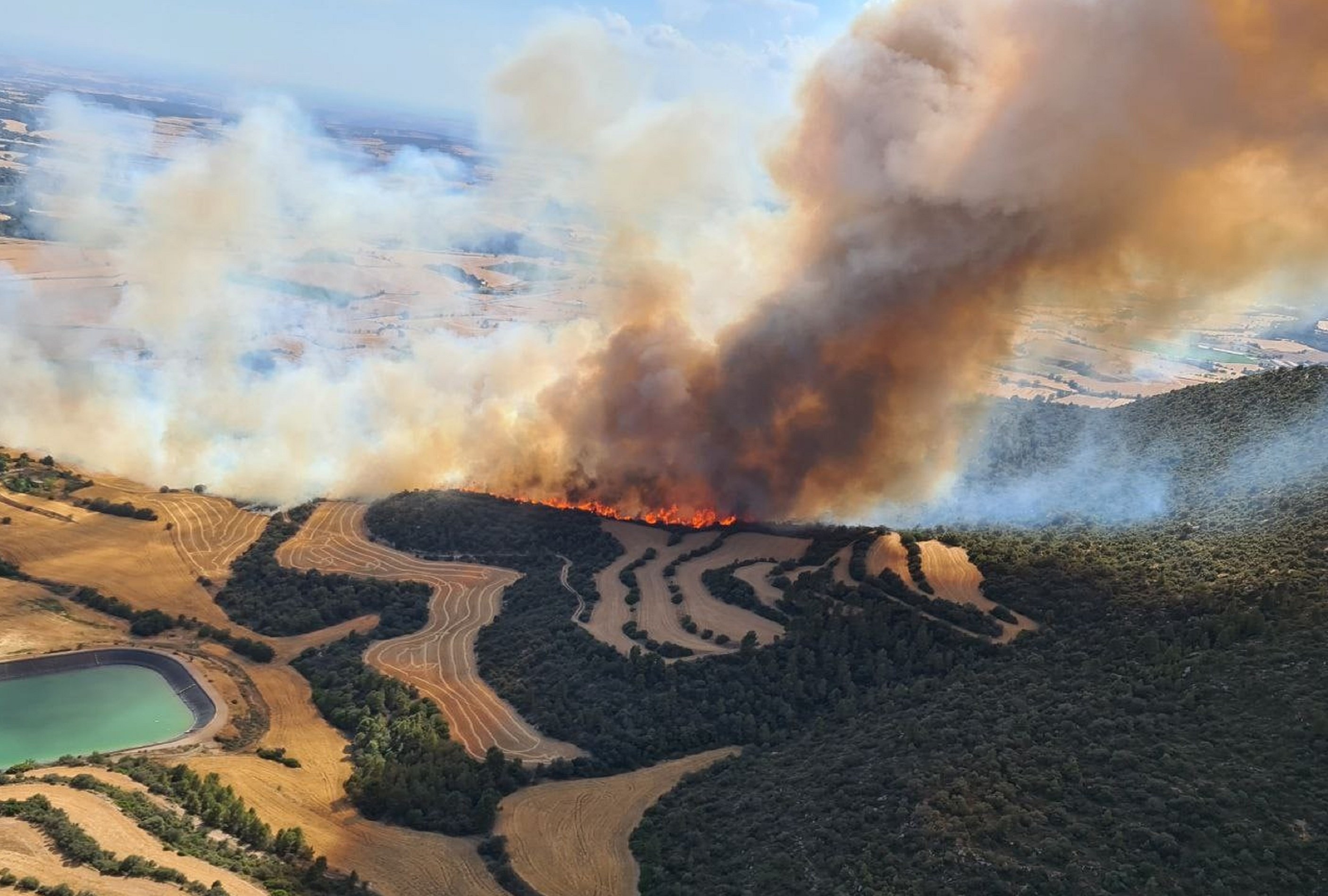 Estabilitzat l'incendi d'Artesa de Segre