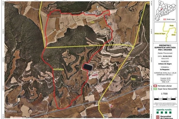 Perimetre Nou Incendi Artesa Segre Perimetre Nou Incendi Artesa Segre