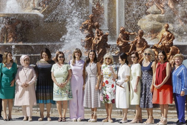 Letizia Begoña Gómez y Jill Biden y resto consortes EFE Letizia Begoña Gómez y Jill Biden y resto consortes EFE