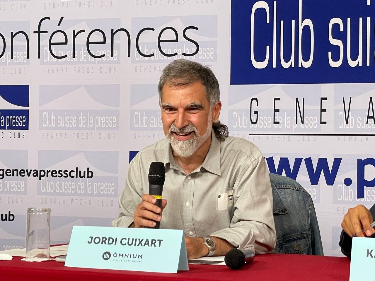 Jordi Cuixart lleva el CatalanGate a la ONU: "España seguirá espiando la disidencia"